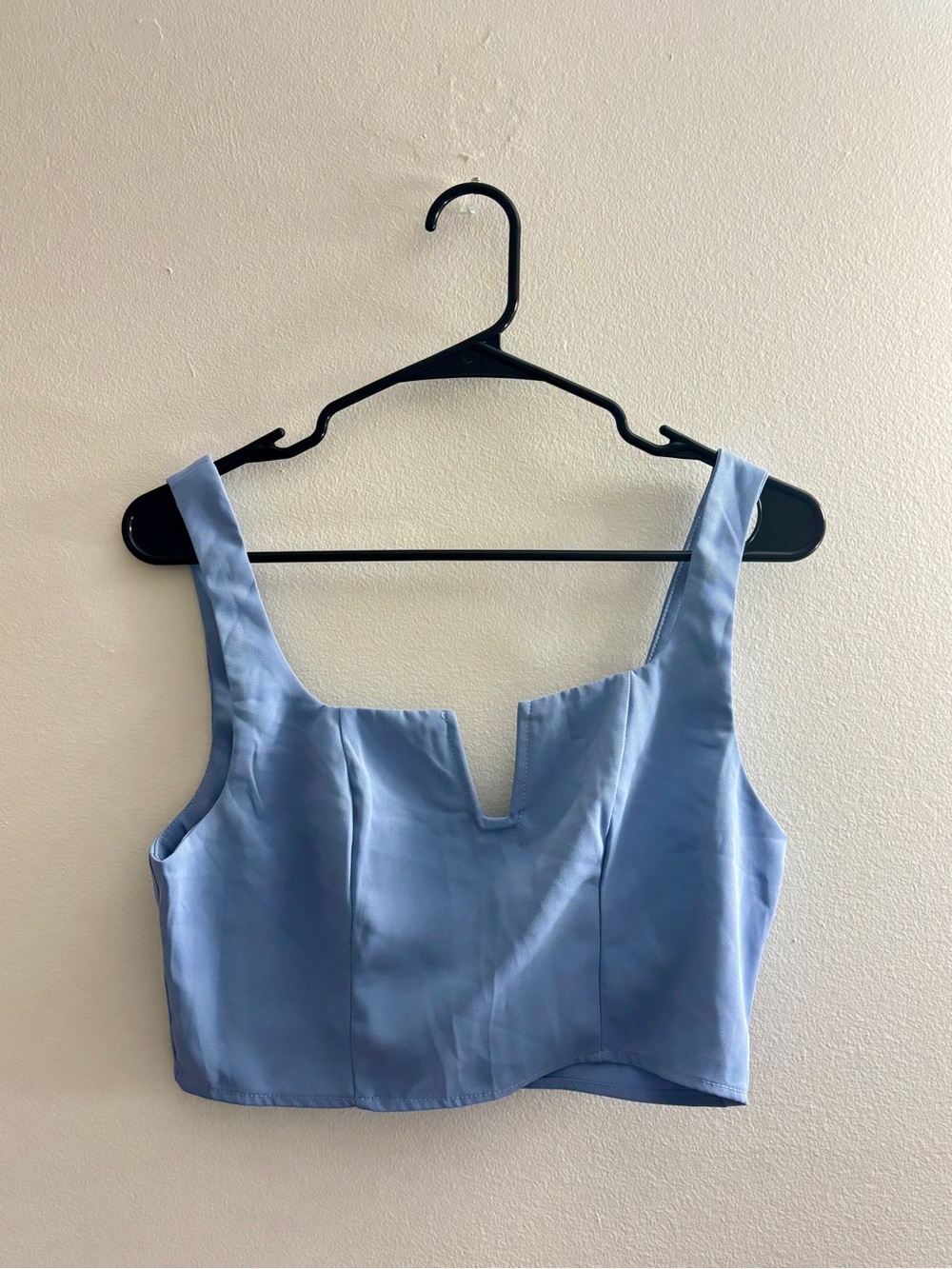 NWOT Co-ord Set!!!Light Blue V-Neck Crop Tank Top with Trousers - Women🌸